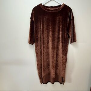 Vintage Chocolate Brown Velvet Dress